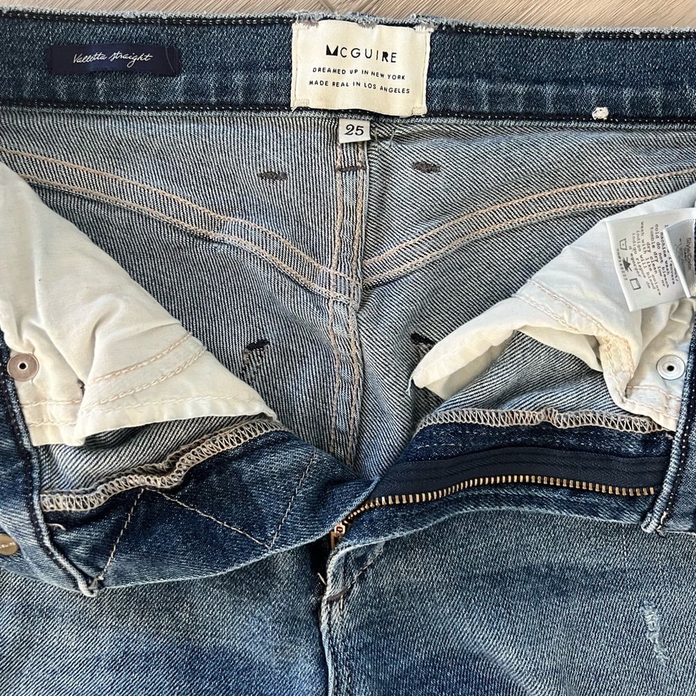 McGuire Valletta Straight Denim Jeans- size 25 - Picture 2 of 6